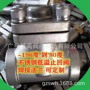 DH61F 40P不锈钢低温止回阀液氧液氮液氩LNG低温止回阀单向阀