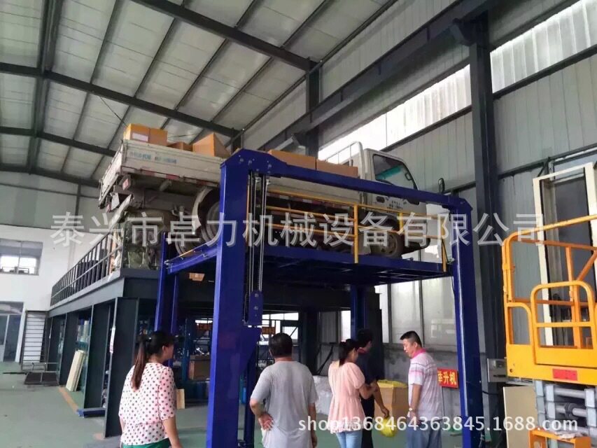 四柱式汽车升降机导轨式汽车升降平台液压汽车举升机