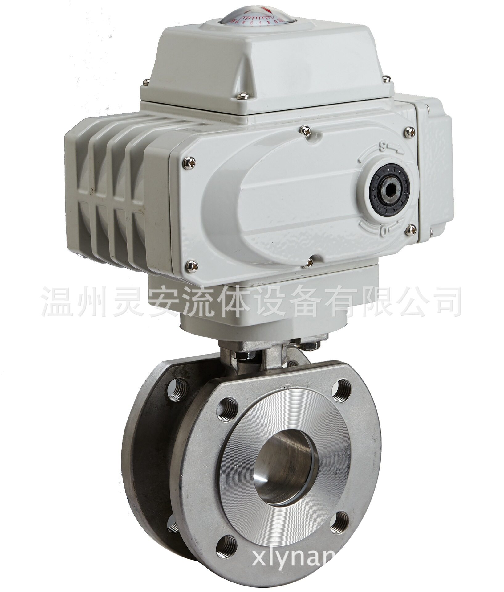 DN15电动薄型球阀 Q971F电动意大利式薄型对夹法兰不锈钢铸钢球阀