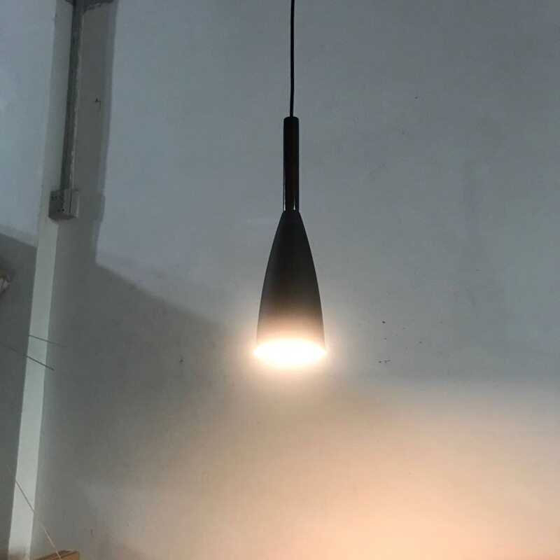 现代简约单头轻奢网红餐厅吧台灯具小吊灯饰金属酒杯餐厅吧台吊灯