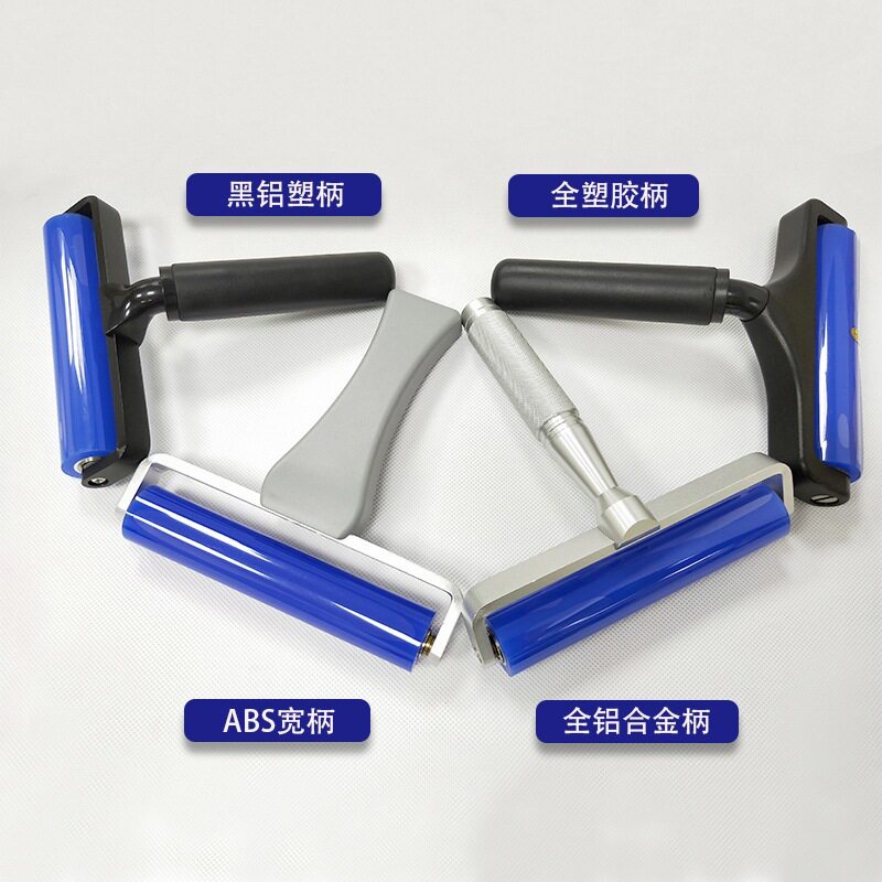 厂家供应蓝色硅胶除尘滚轮 手机屏幕贴膜滚轮 粘尘滚筒 粘尘滚轮