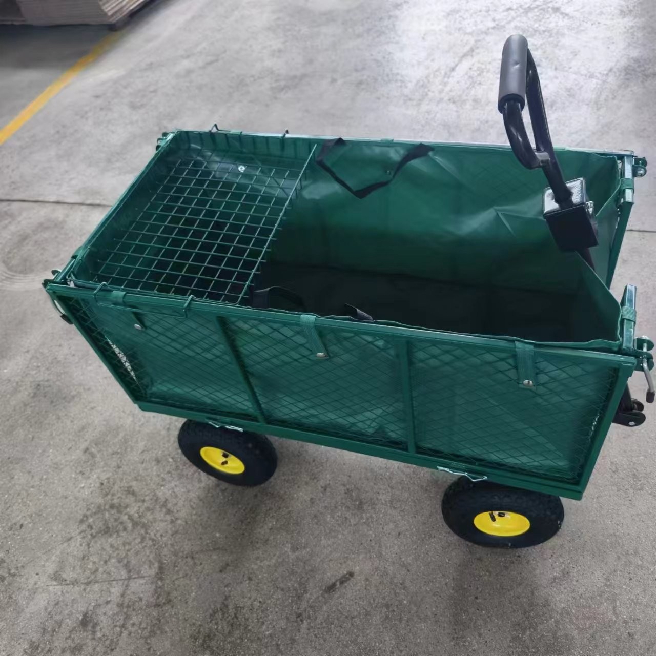 网车载重400kg网车花园工具拖车户外车多功能四轮手推车劳动车