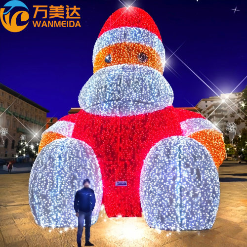 户外3D圣诞雪人led造型灯节日景观亮化装饰灯防水节日景观图案灯