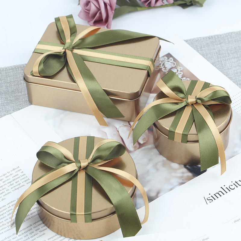 现货速发结婚喜糖盒铁盒子创意定制森系婚礼品包装空盒小礼物高档