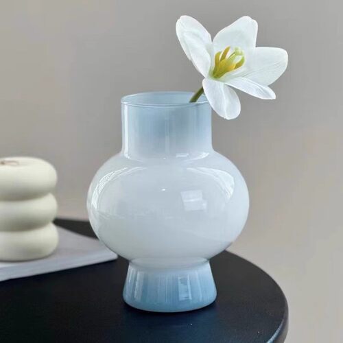 高颜值ins风玻璃花瓶摆件客厅插花中古桌面水养装饰品插花花器