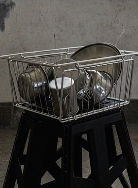 ARBOR户外IGT不锈钢折叠篮筐收纳筐多功能桌板便携韩国猫头鹰露营