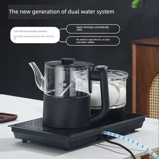 23x37嵌入式 薄边电茶炉全自动底部双上水烧水壶茶台煮茶桌泡茶壶