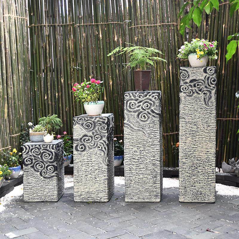 庭院室外人造石墩花盆底座落地式花架户外阳台盆景架子托台置物架,住宅家具,花架/花几,淘宝优惠券,粉丝福利购,淘宝优惠卷