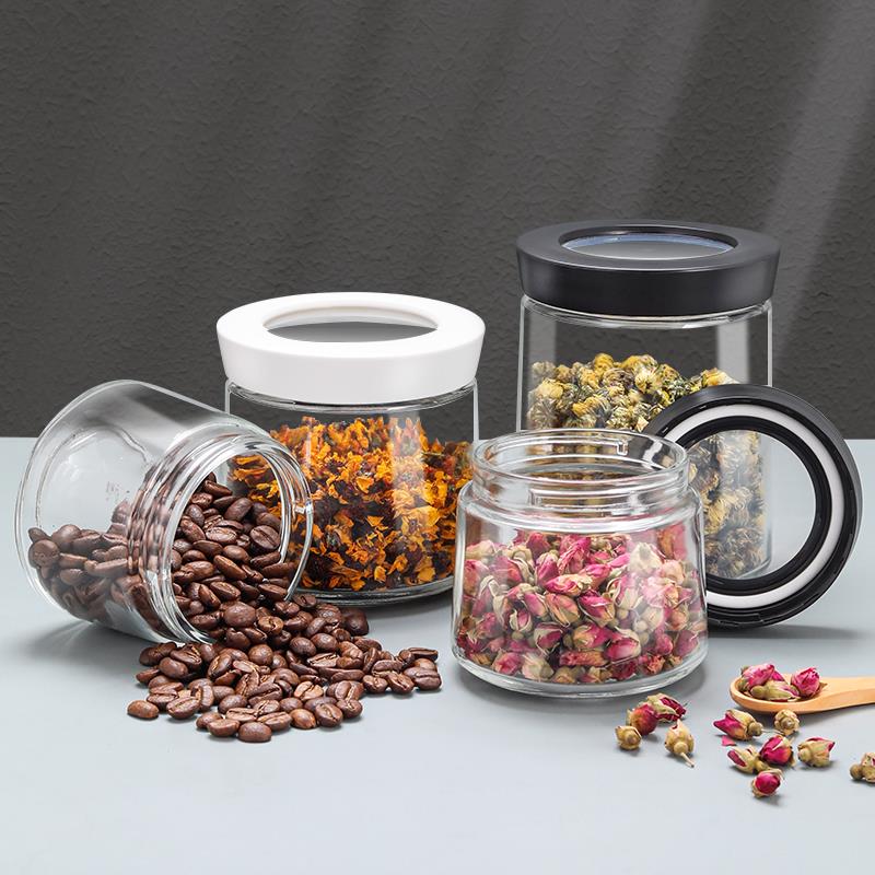 日本Asvel玻璃密封罐咖啡豆储存罐咖啡粉分装保存罐方糖保鲜罐子