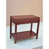 全实木沙发边几客厅新中式 老榆木茶几原木小边桌实木中式 置物桌子