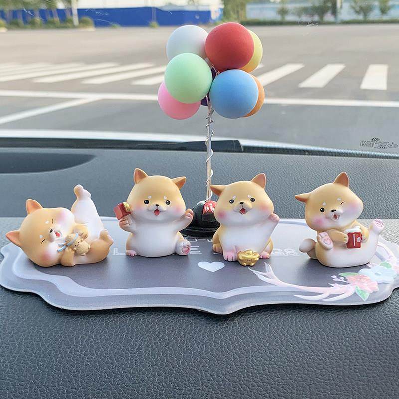 可爱小柴犬车载摆件汽车内饰品迷你狗狗创意网红中控台装饰用品女,汽车用品/电子/清洗/改装,摆件,淘宝优惠券,粉丝福利购,淘宝优惠卷