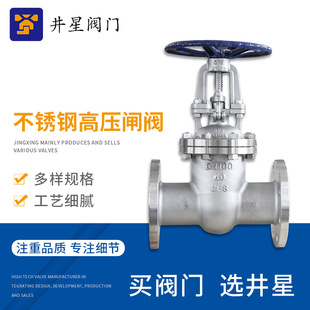 双向闸阀 中高压直通式 手动闸阀 40P 不锈钢法兰闸阀Z41W