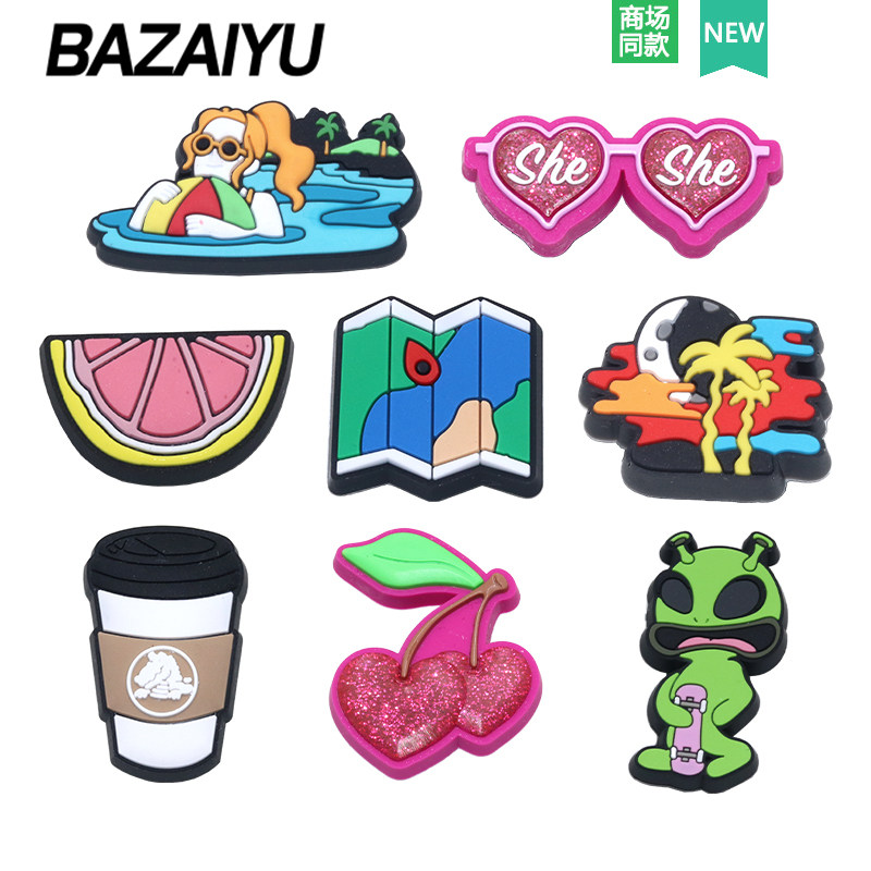 新款crocs配饰洞洞鞋鞋花鞋扣卡骆驰鞋上DIY装饰智必星地图外星人,服饰配件/皮带/帽子/围巾,鞋扣,淘宝优惠券,粉丝福利购,淘宝优惠卷