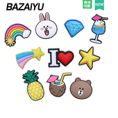 饰扣适配Cross 巴仔鱼洞洞鞋 Crocs 卡通鞋 花装 配饰diy鞋 扣配件经典