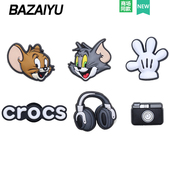 配饰鞋 饰猫和老鼠适配Cross 扣配件 花装 Crocs 卡通鞋 巴仔鱼洞洞鞋