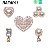 花适配Crocs 扣配件金属珍珠钻石鞋 Cross 配饰高级鞋 巴仔鱼洞洞鞋