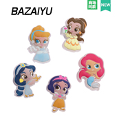 花 巴仔鱼洞洞鞋 配饰crocs发光鞋 LED震动闪灯diy配饰人鱼公主拆卸