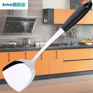 钢304新塑料中式加深不锈钢家用不锈钢叁肆加大铲子锅铲手柄加厚