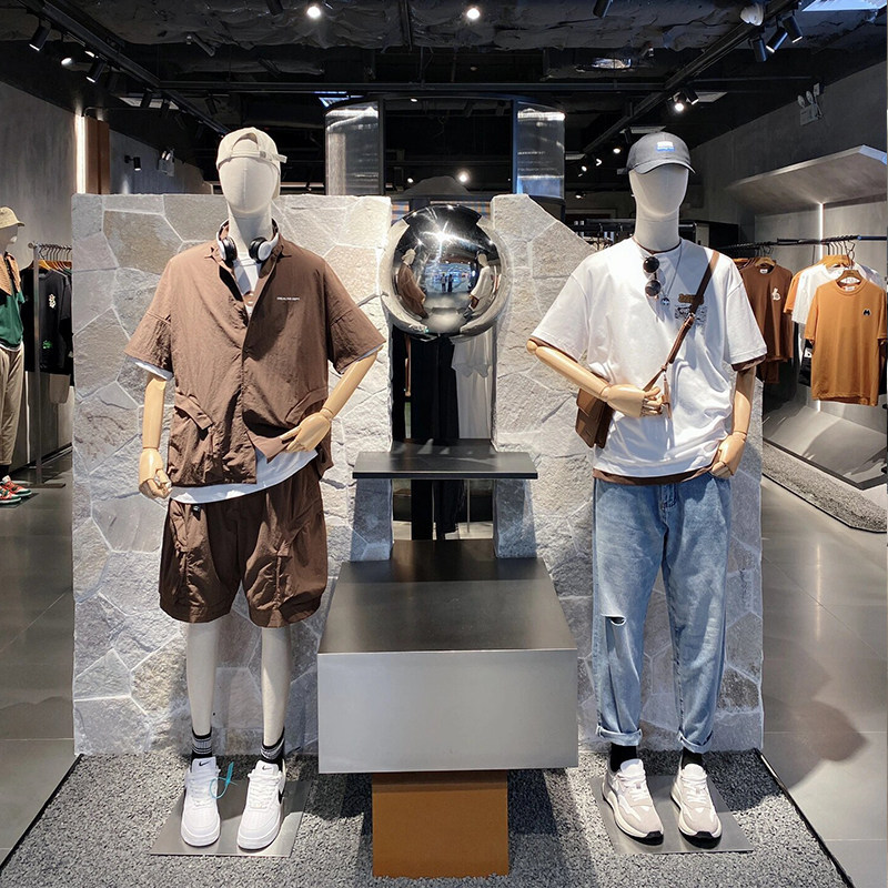 男装包布模特全身假人模特展示架服装模特