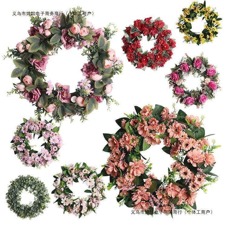 花环装饰花门花圈假挂件布置