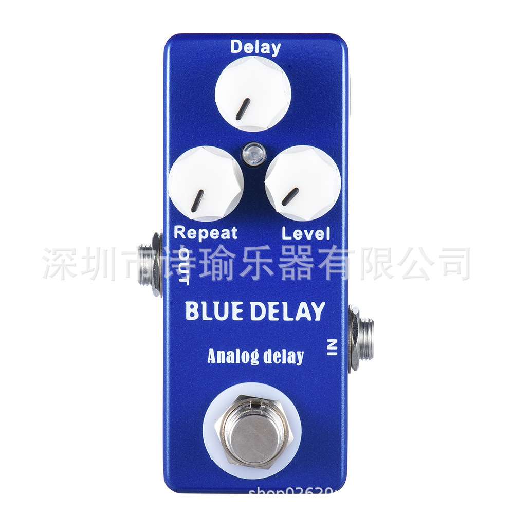 MOSKY 迷你单块效果器BLUE DELAY模拟延时效果器