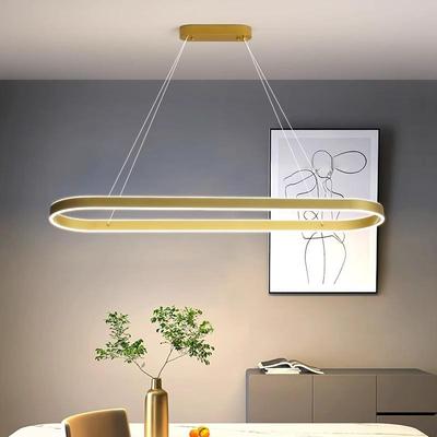 现代简约别墅样板房餐厅吊灯设计师款轻奢厨房书房吧台长智能控制