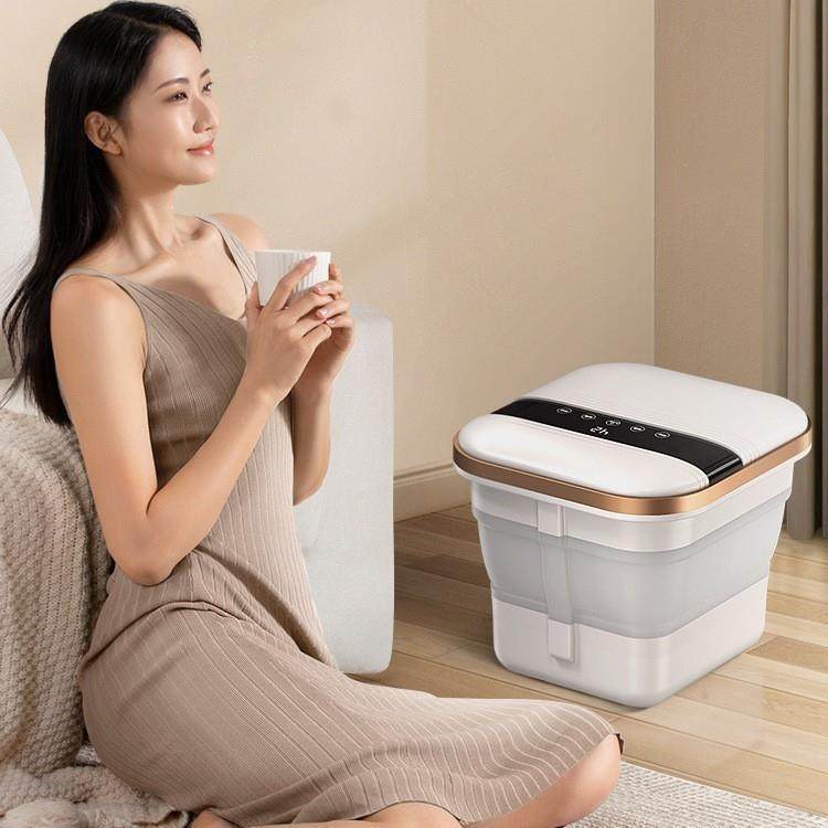 新款折叠足浴盆熏蒸款全自动深桶泡脚桶家用恒温加热洗脚盆足疗机
