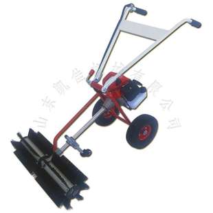 二冲程汽油梳草机 手推式汽油梳草机 手推草坪清扫机 清扫梳草机