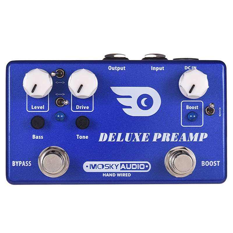 手工效果器 乐器吉他效果器 DELUXE PREAMP 过载 推子