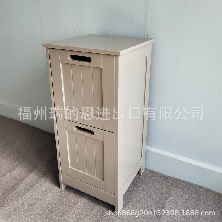 厂家直供欧式简约卧室浴室书房床头柜沙发边柜二抽边柜储物柜灰色