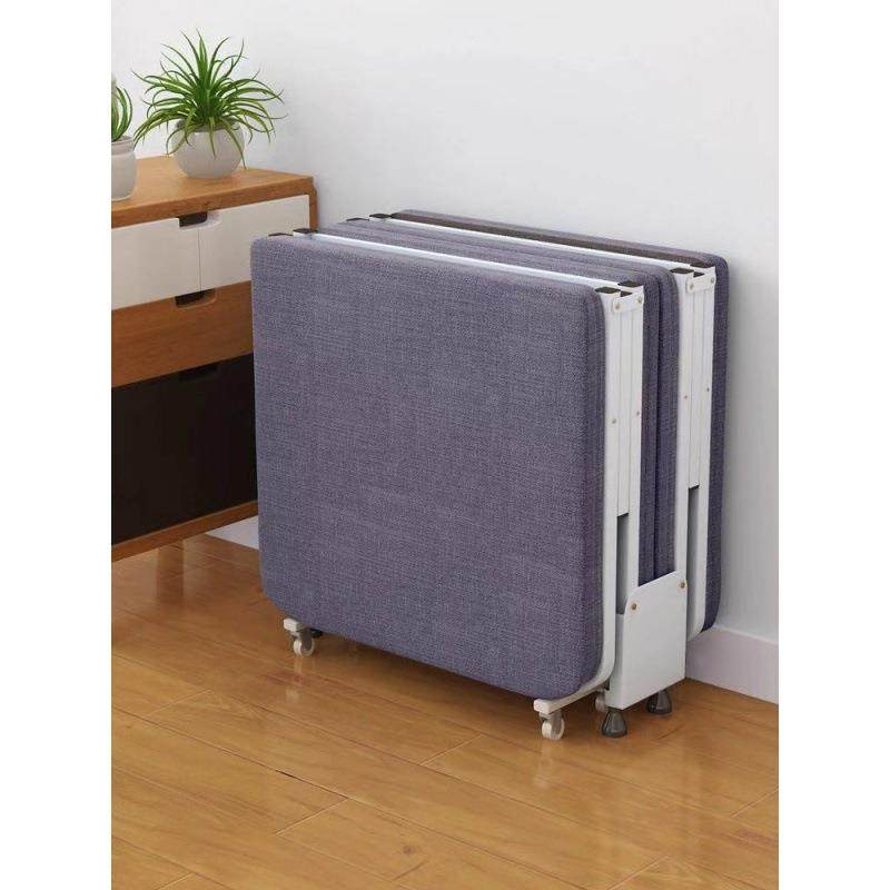 办公室折叠床单人床家用成人午睡床加固四折木板床午休床