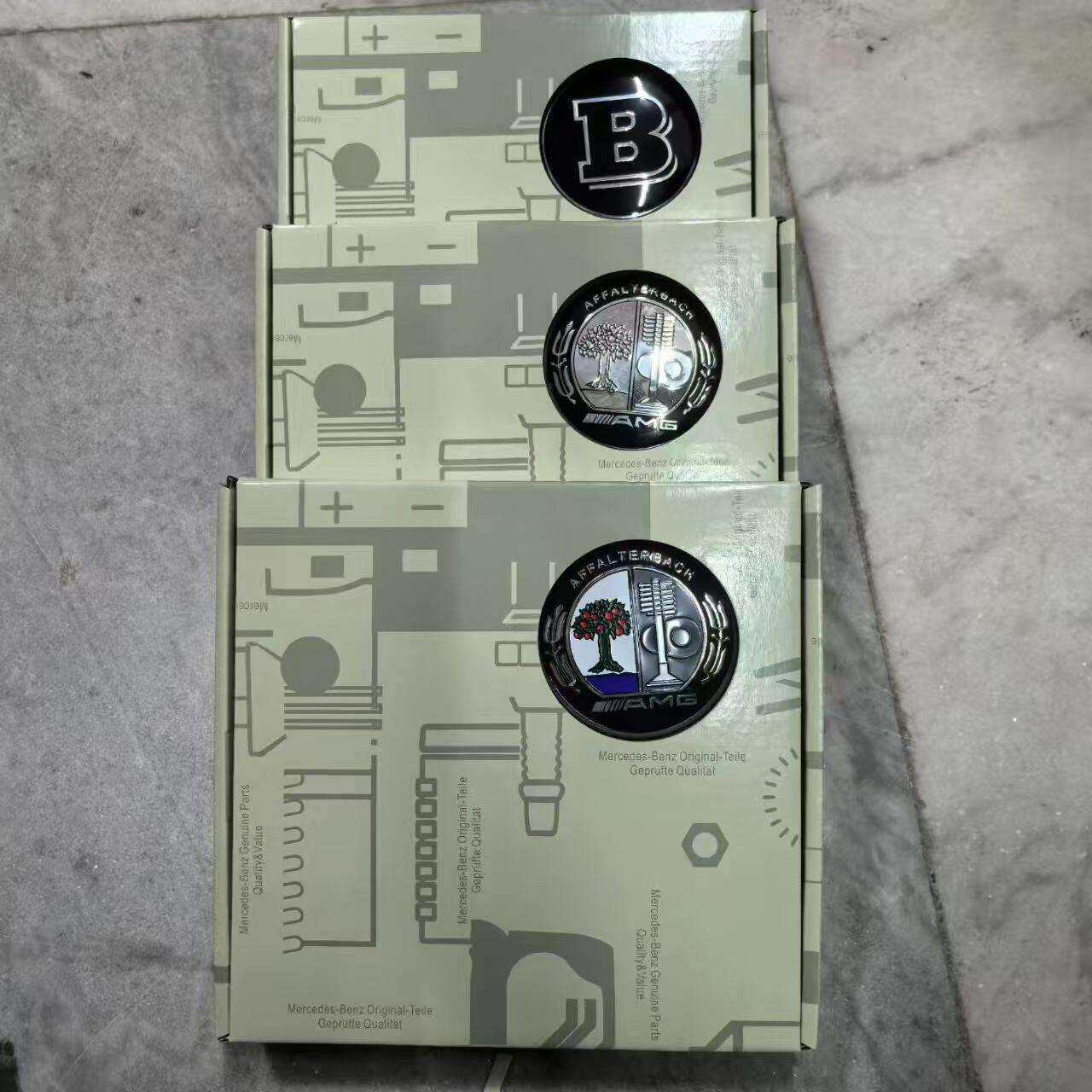 奔驰E级C级A级75mm悬浮轮毂中心盖车标GLSML改装轮毂盖标适用