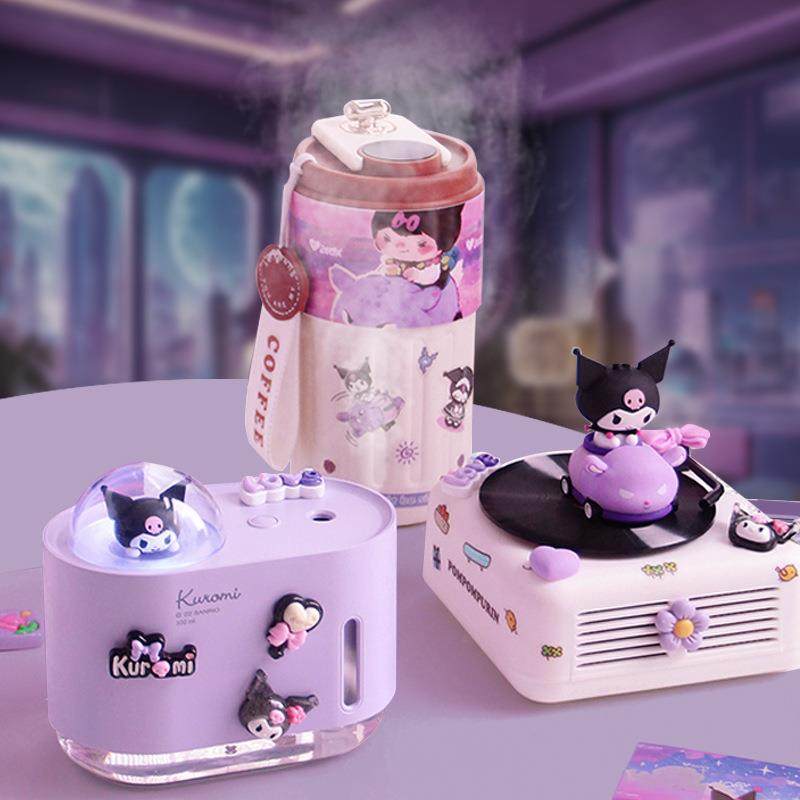 库洛米桌面迷你加湿器小型办公室室内静音卧室宿舍学生家用便携酷