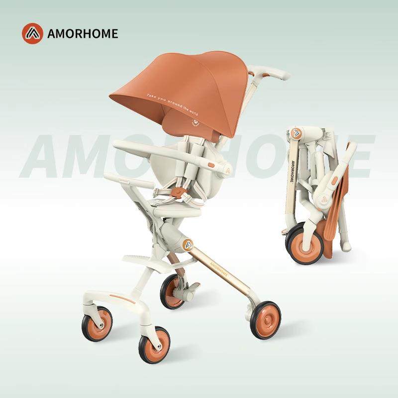 AMORHOME遛娃神器婴儿车推车可坐可躺遛娃神器高景观