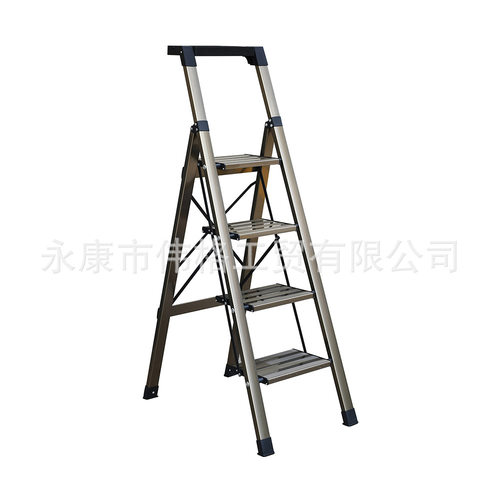 帮尔高铝合金折叠梯宽踏板工作台