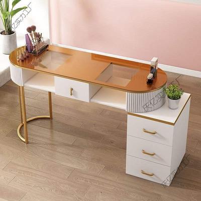 日式轻奢网红多功能美甲店美甲桌白色奶油风美甲台单人全套简约