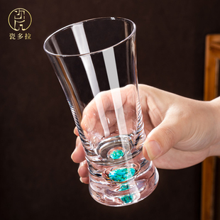 家用轻奢精酿扎啤杯水晶玻璃啤酒杯套装 瓷多拉2025年新款 高端水杯