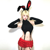 舞台装 酒吧DS演出服女DJ领舞chic性感兔女郎 女角色扮演辣妹套装