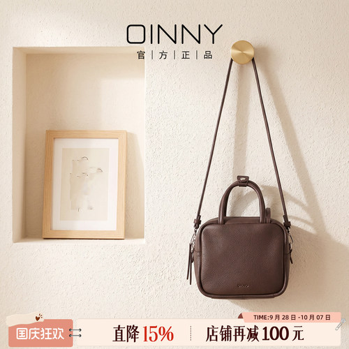 OINNY羊皮小方包单肩包女包