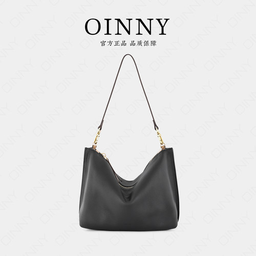 【圣诞礼物现货】Oinny新款真皮女包高级百搭单肩斜挎包包女8807