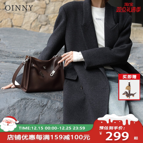 【圣诞礼物】Oinny时尚轻奢质感通勤凯莉托特包大容量包女包5860