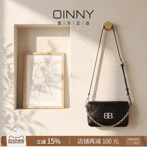 OINNY小方包牛皮单肩包斜挎包