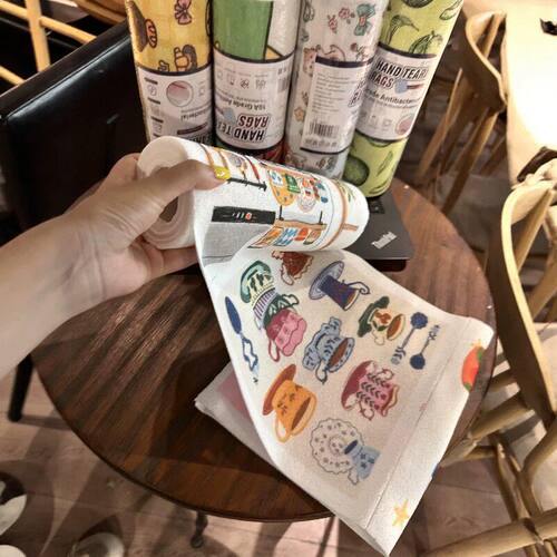 懒人抹布厨房加厚一次性周抛洗碗布干湿两用吸水吸油不掉毛清洁布