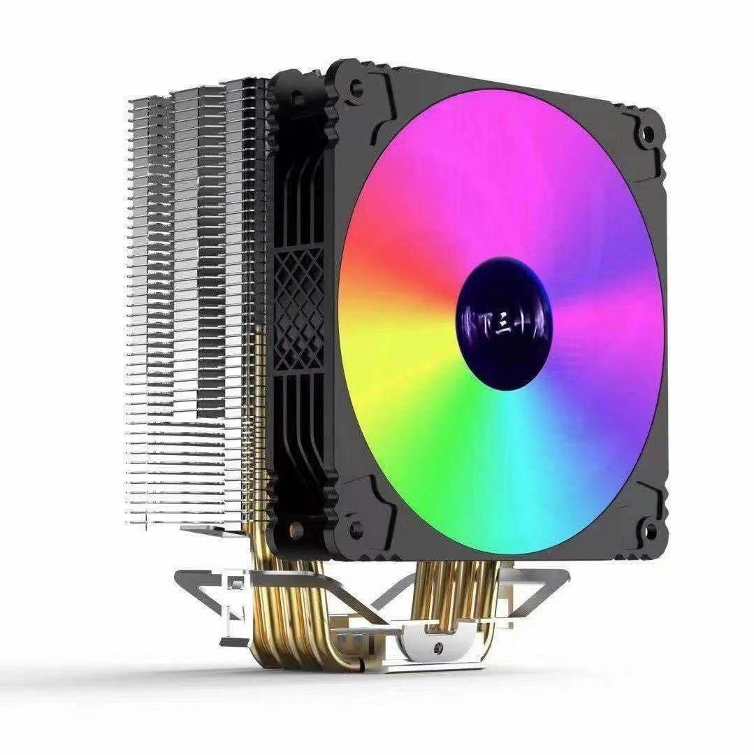 厂家直供4铜管CPU散热器台式机X79X99主板2011双路超静音散热风扇