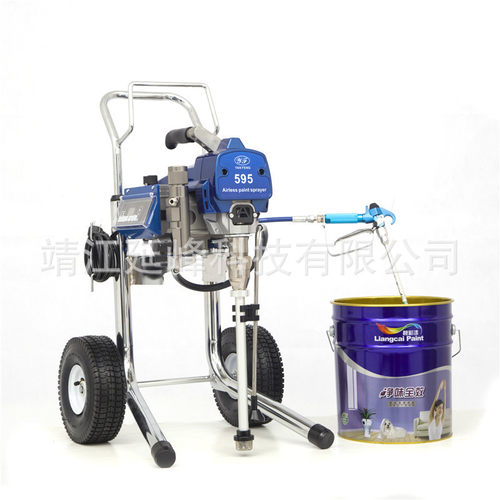 岩峰PT-595高架 电动高压无气喷涂机乳胶漆涂料油漆小型家用喷漆