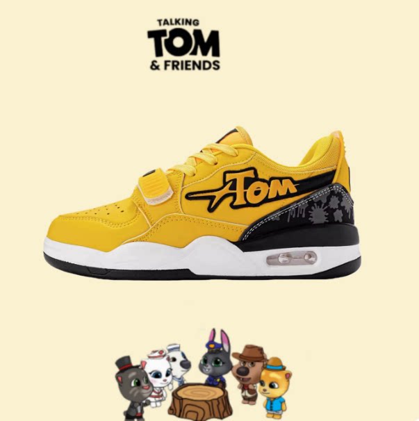 会说话的汤姆猫新款男士气垫板鞋面包鞋减震防滑耐磨运动休闲鞋