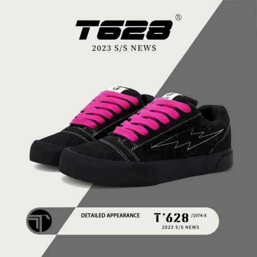 T628滑板鞋时尚潮流百搭低帮板鞋耐磨时尚透气舒适黑武士男女同款