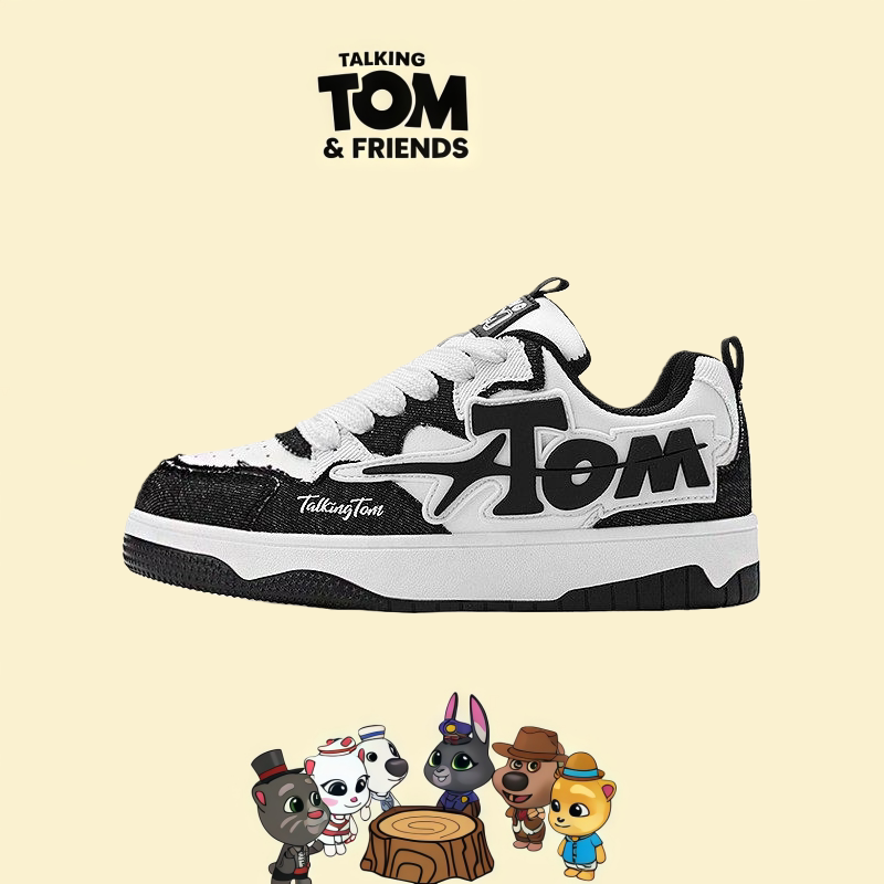 汤姆猫鞋子男鞋板鞋2026冬季新款百搭潮鞋休闲情侣运动面包鞋
