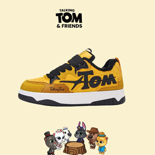 会说话的汤姆猫鞋子2026新款棉鞋保暖加绒板鞋女款秋冬款