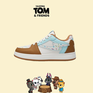 会说话的汤姆猫鞋子2026春季麦旋风面包鞋情侣联名闪电鞋休闲板鞋